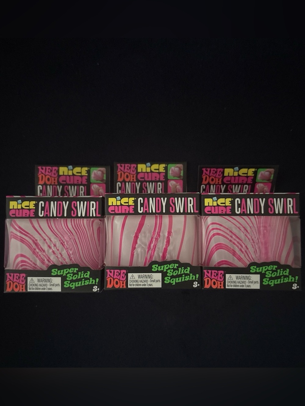 Needoh Candy Swirl Nice Cube Squish